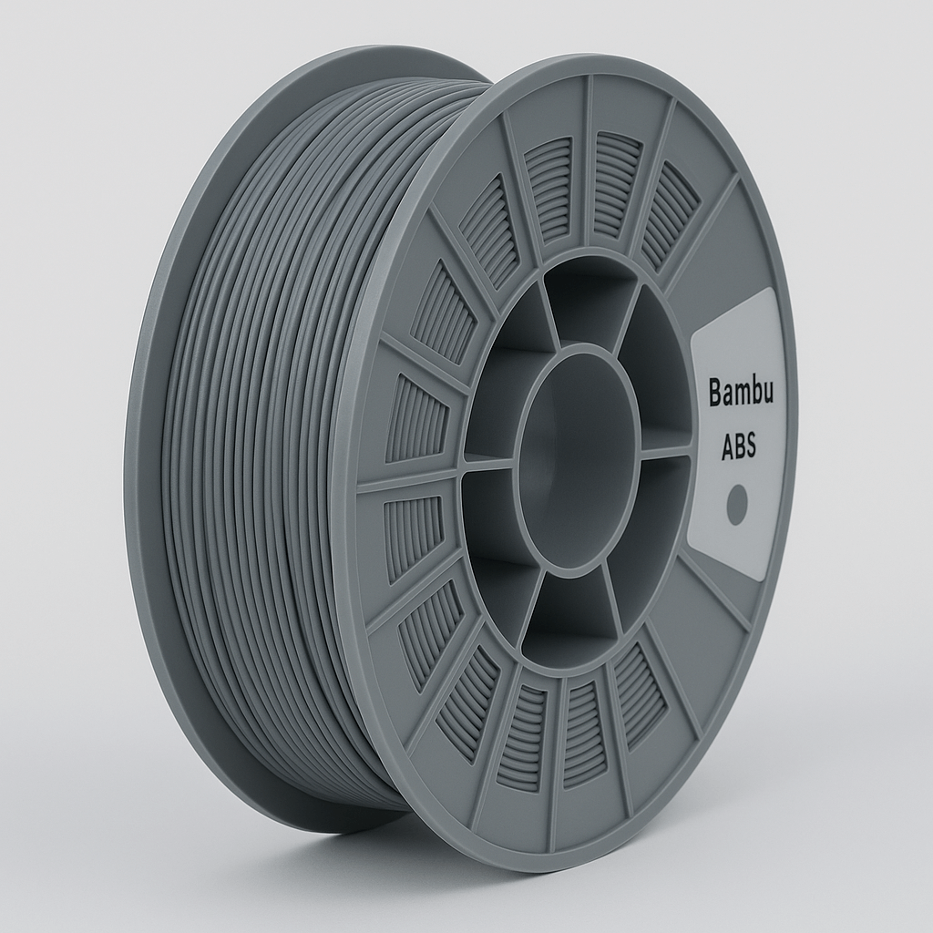 Bobina Bambu Lab ABS Silver 1 kg per stampa 3D ad alta resistenza e precisione