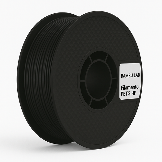 Bobina Bambu Lab PETG HF Nero 1 kg per stampa 3D ad alta velocità e resistenza
