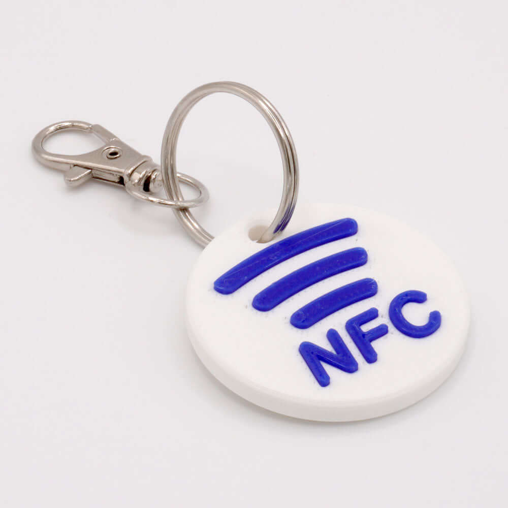 Portachiavi NFC in Pla Bianco e Blu