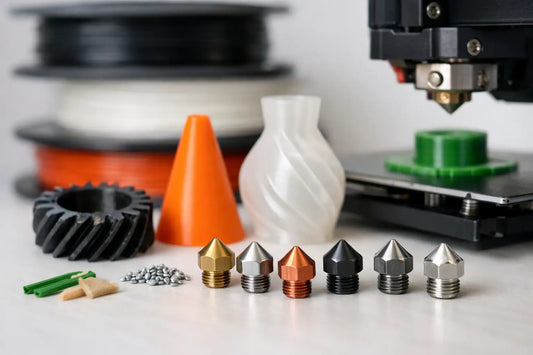Guida scelta ugelli stampa 3D per ogni materiale