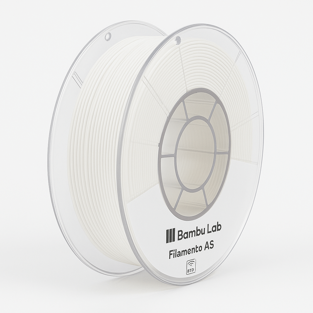 Bobina Bambu Lab ABS Bianco 1 kg per stampa 3D ad alta resistenza e precisione