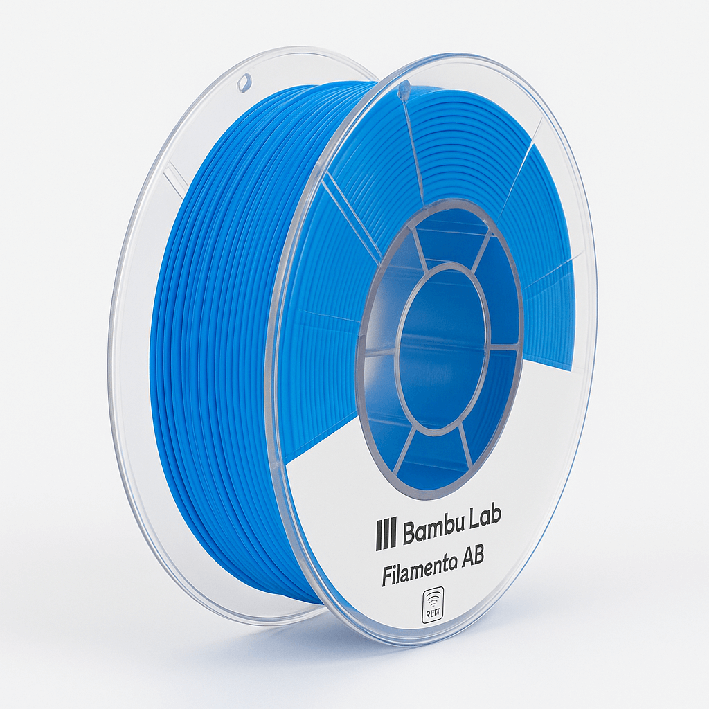 Bobina Bambu Lab ABS Blu 1 kg per stampa 3D ad alta resistenza e precisione