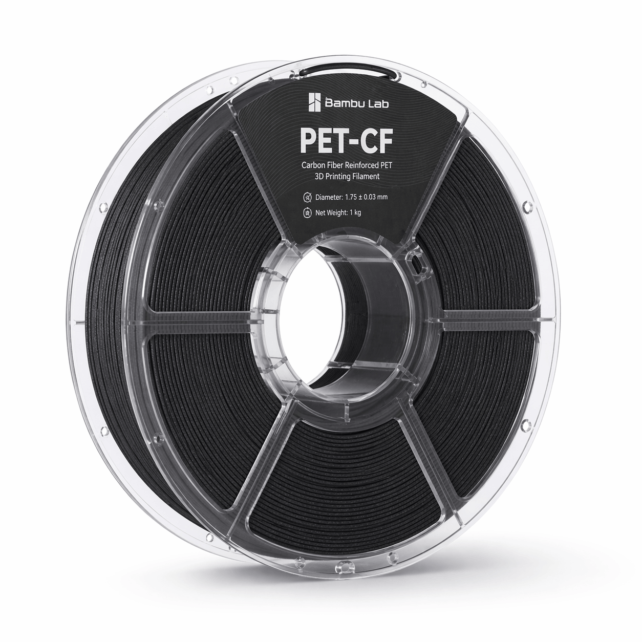 Bobina Bambu Lab PET-CF filamento carbonio professionale 205 gradi HDT