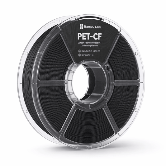 Bobina Bambu Lab PET-CF filamento carbonio professionale 205 gradi HDT