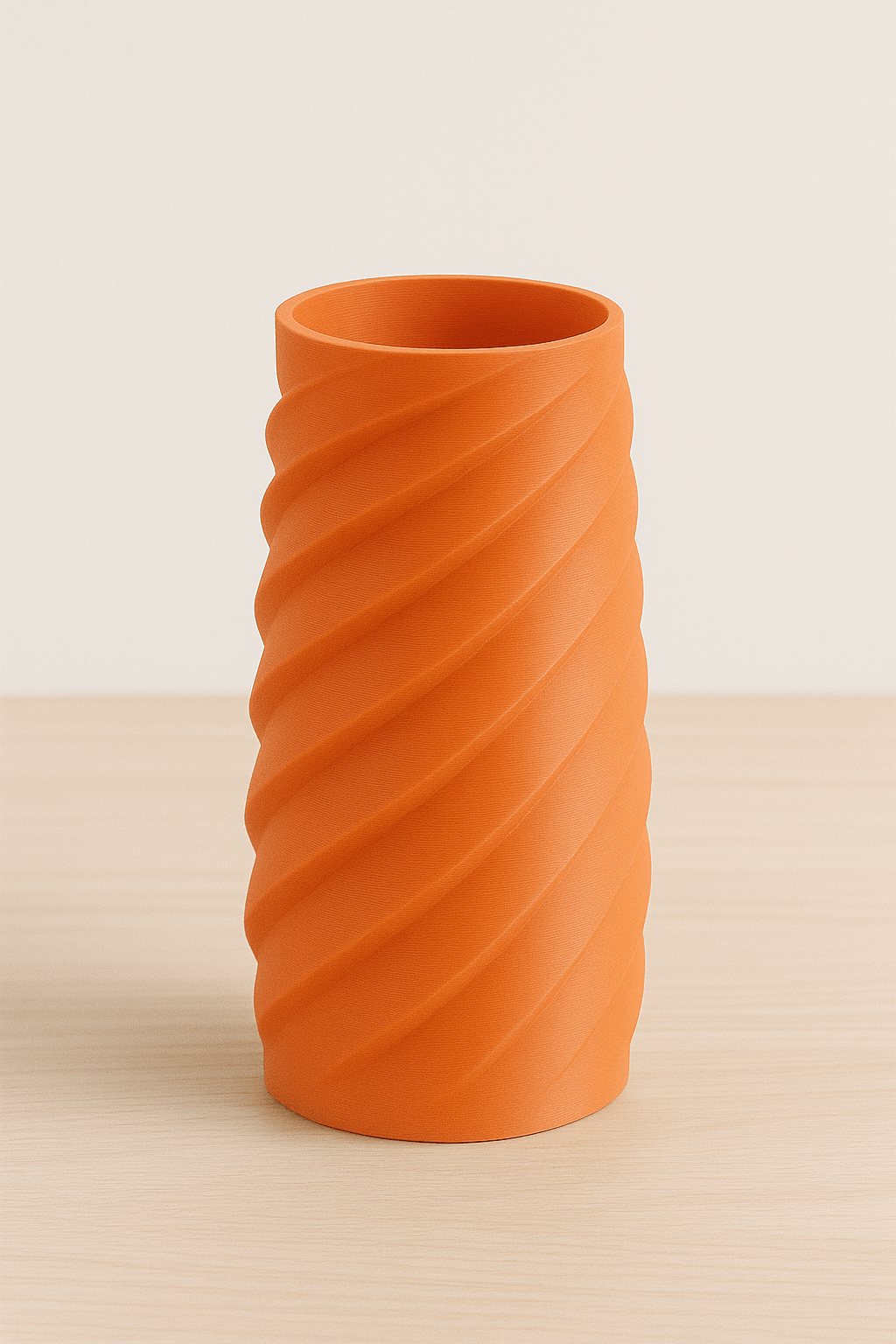 Bambu Lab Pla Matte arancione , vaso stampato in 3d