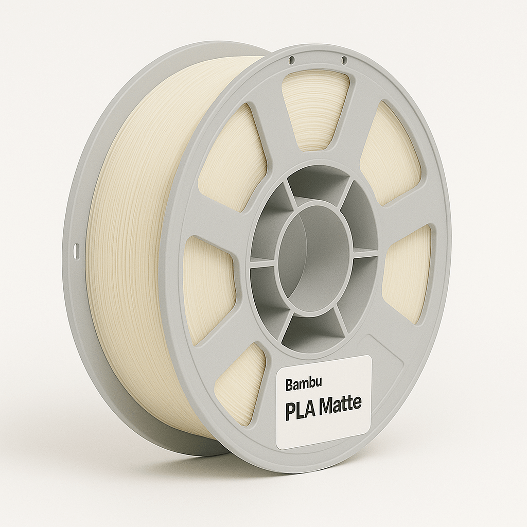 Bambu Lab PLA Matte Bobina con filamento Bianco