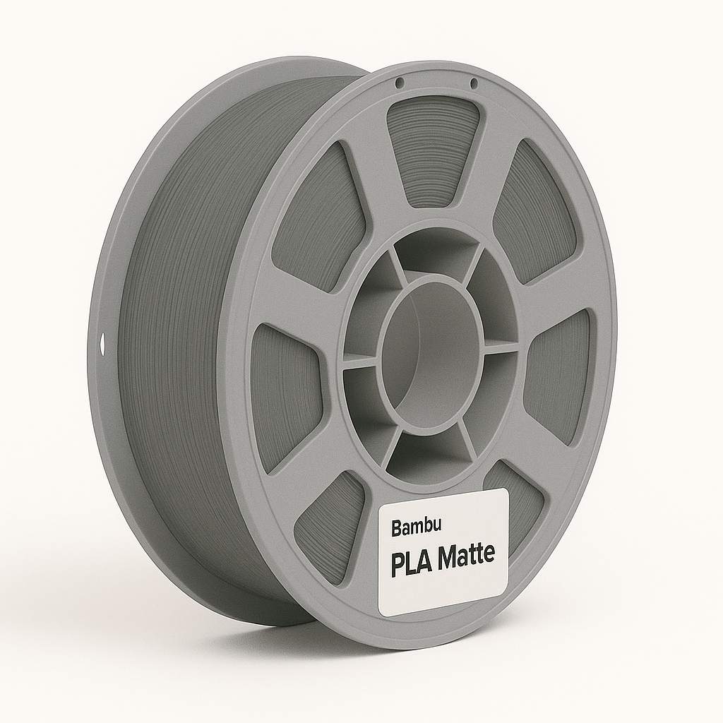 Bambu Lab PLA Matte Bobina con filamento Grigio