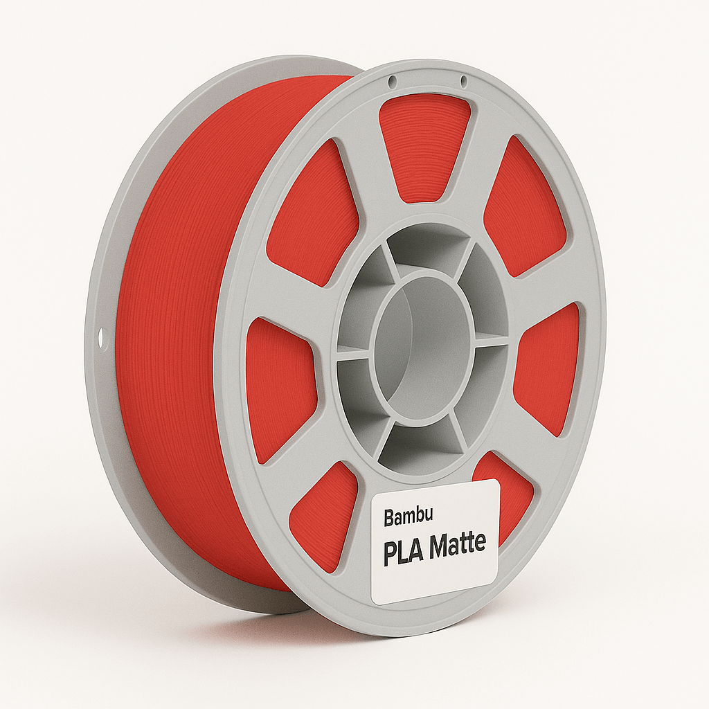 Bambu Lab PLA Matte Bobina con filamento Rosso