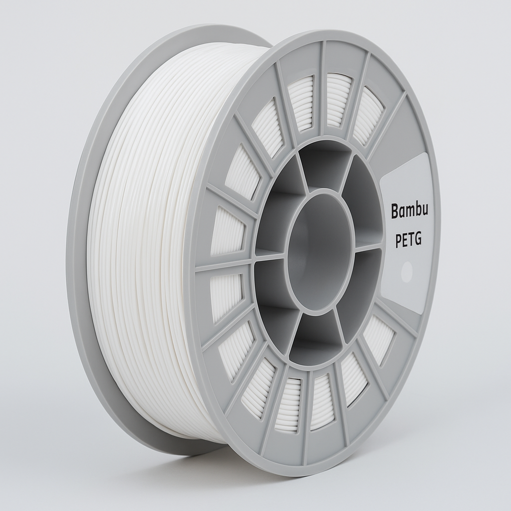 Bobina Bambu Lab PETG HF Bianco 1 kg per stampa 3D ad alta velocità e resistenza