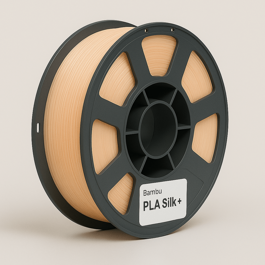 Bobina Bambu Lab PLA Silk+  Champagne 1 kg per stampa 3D con finitura lucida e dettagli precisi