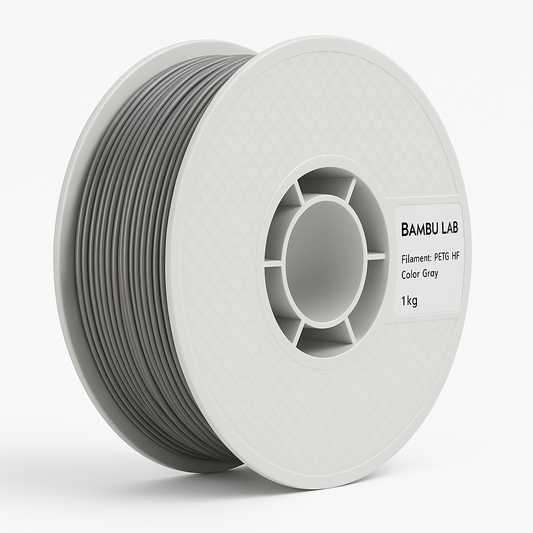 Bobina Bambu Lab PETG HF Grigio 1 kg per stampa 3D ad alta velocità e resistenza