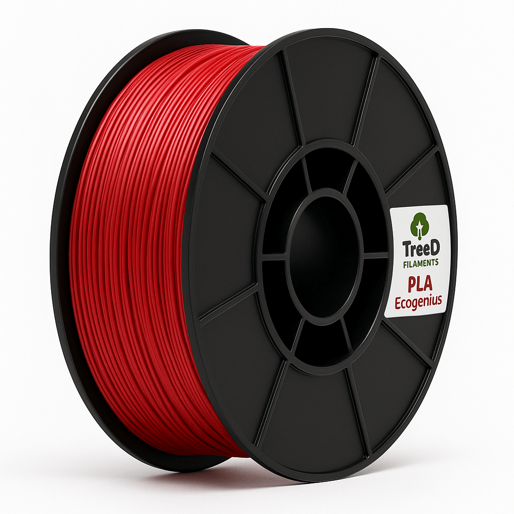 Treed Pla Ecogenius Bobina Filamento Rosso
