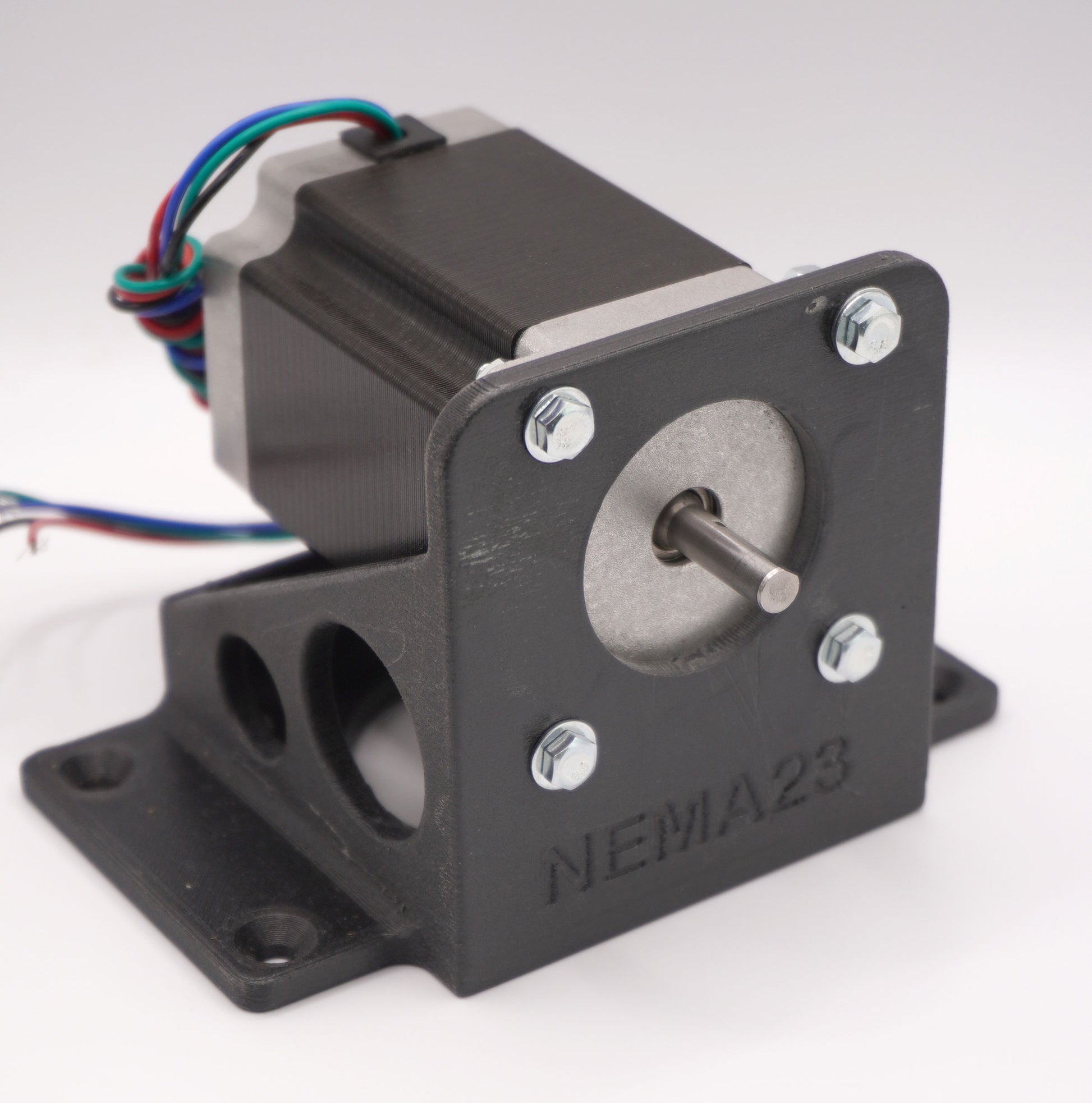 Pa-Cf Pezzo Stampato In Pa6 caricato al carbonio con momtato motore passo passo 