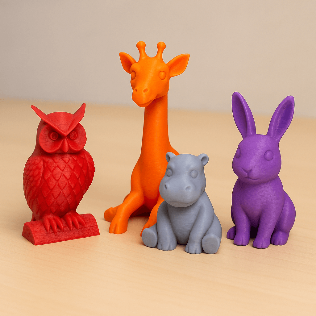 Animali Vari in Bambu Lab Pla Basic colori Vari