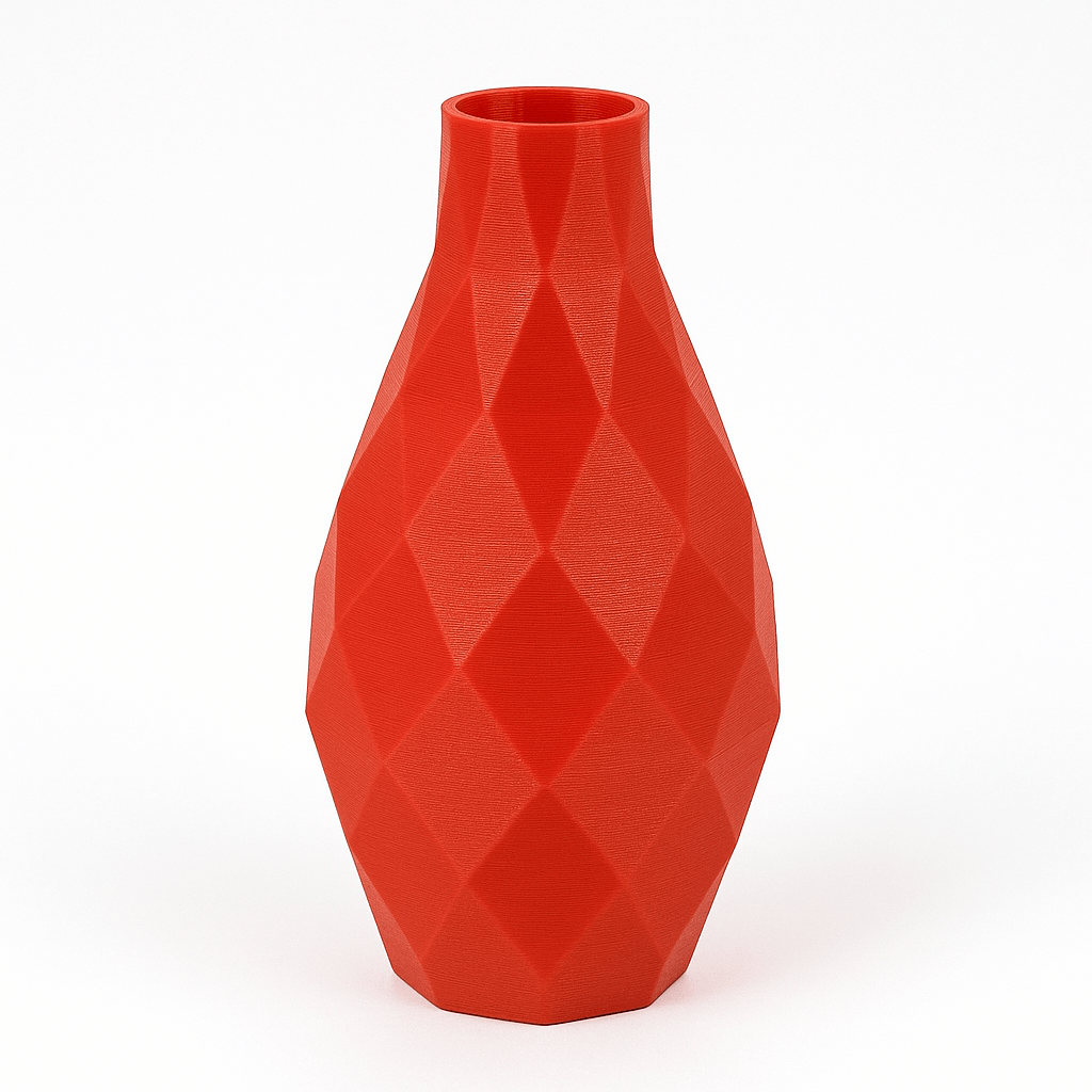 Treed PLA Ecogenius Vaso Stampato in 3d Colore Rosso