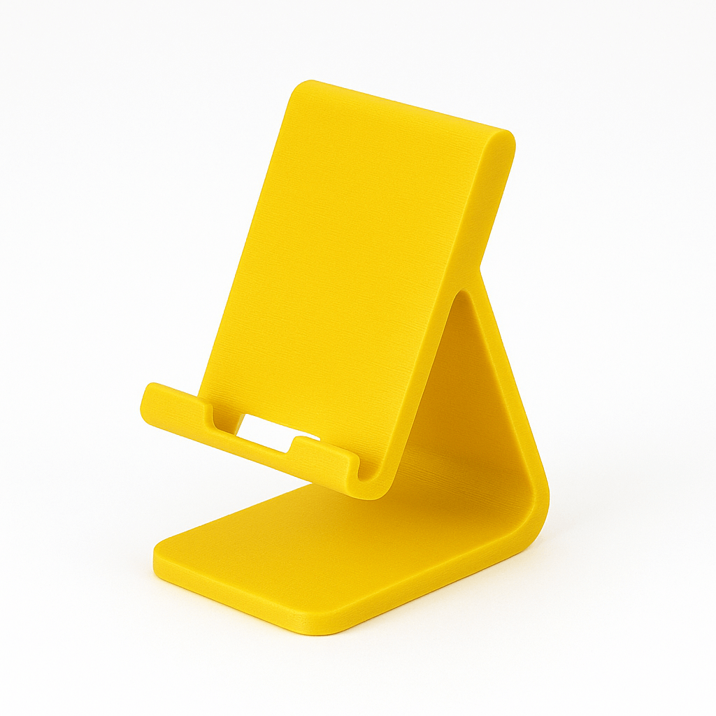Treed PLA Ecogenius Supporto Cellulare Stampato in 3d Colore Giallo