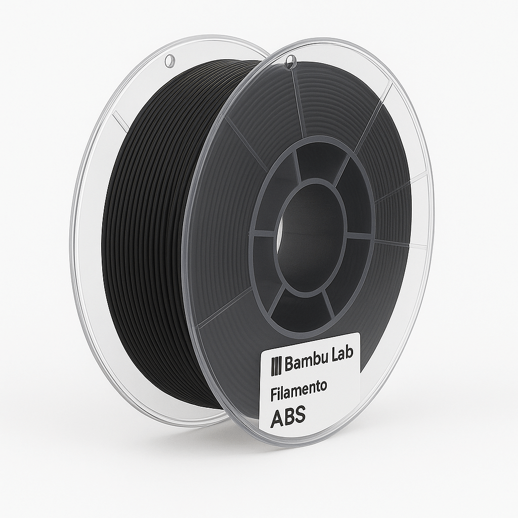 Bobina Bambu Lab ABS Nero 1 kg per stampa 3D ad alta resistenza e precisione